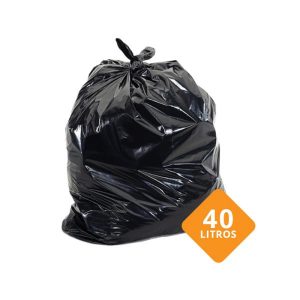 SACO DE LIXO PRETO 40LTS SX